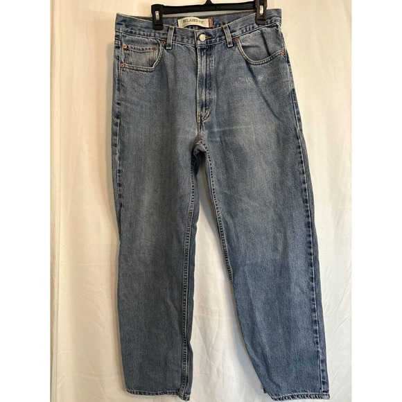 Vintage Levi’s 550 Jeans Men’s 36x32 Blue Relaxed Fit Baggy Denim 90s Distressed - Picture 13 of 13